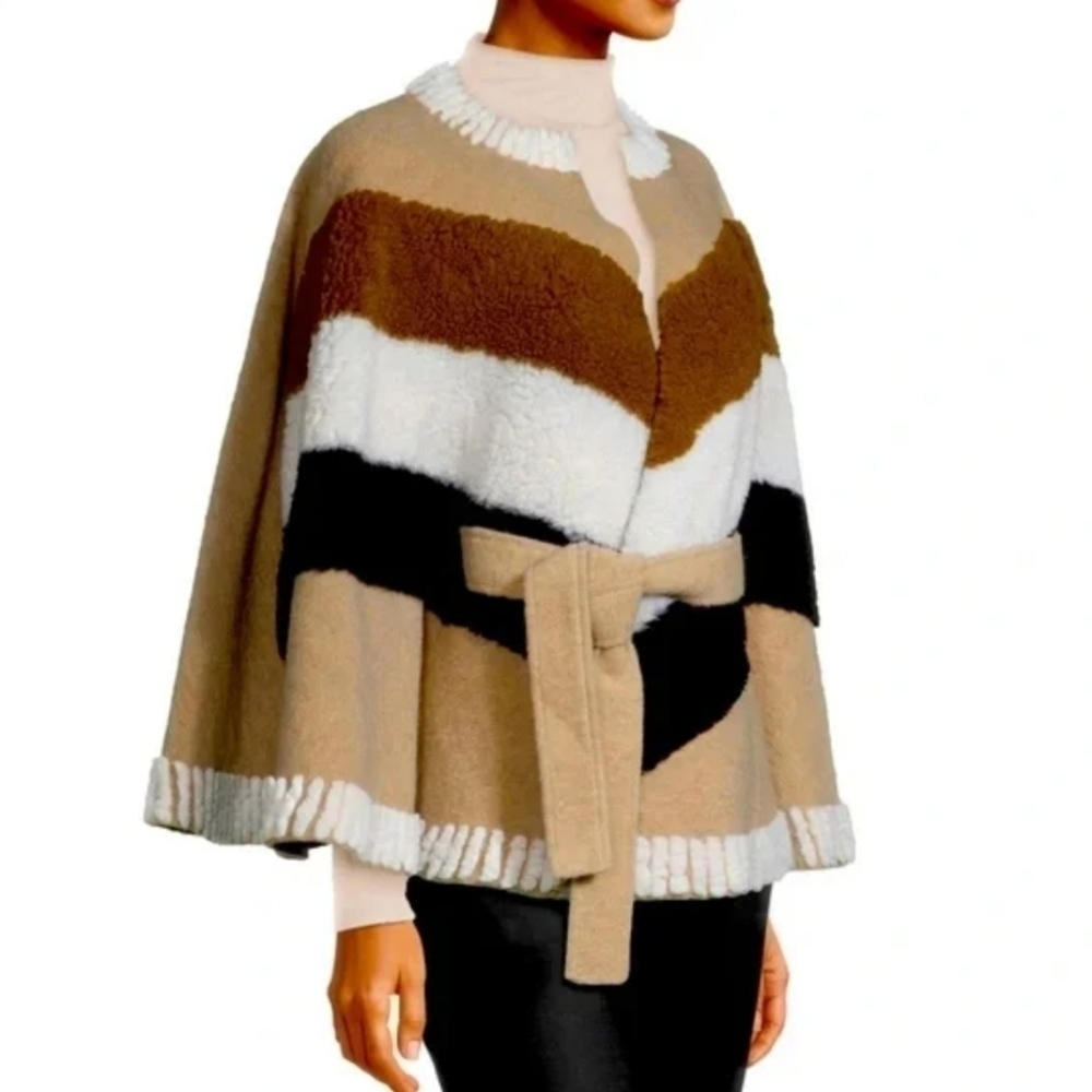 Ana Color-Block Wool Shawl - Picture 5 of 6